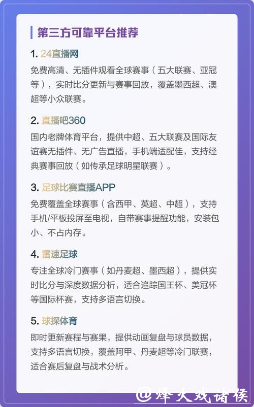 各平台世界杯直播入口对比分析